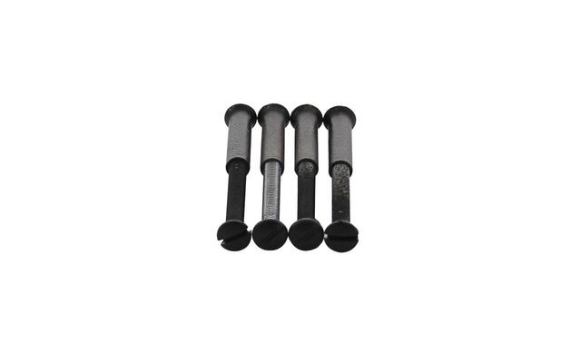 Intersteel 4 Patentboutjes m4x35mm met hulsjes m4 zwart