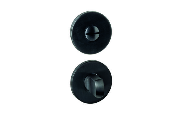 Intersteel WC-sluiting verdekt rond 52x6mm met stift 6-8mm PVD zwart