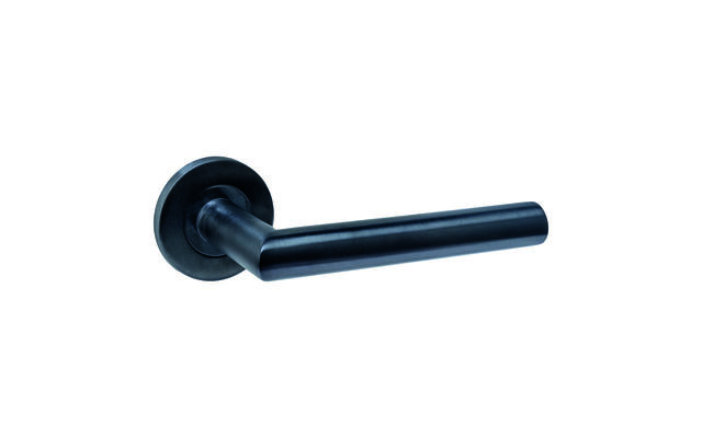 Intersteel Deurkruk Q 01 op rozet verdekt rond 52x6mm PVD zwart