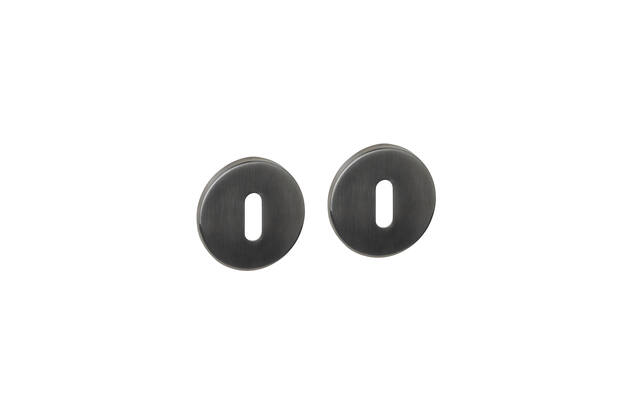 Sleutelrozetten verdekt rond 52x6mm PVD antraciet