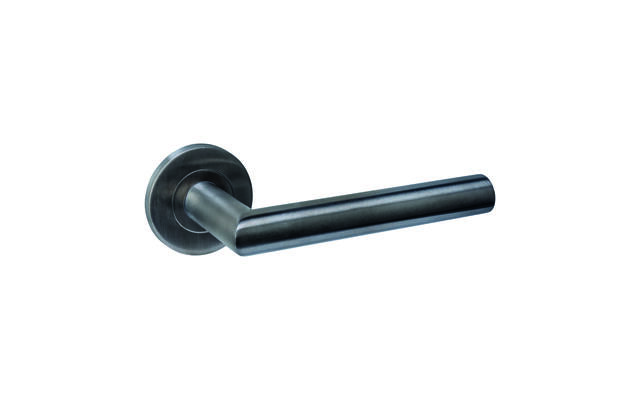 Intersteel Deurkruk Q 01 op rozet verdekt rond 52x6mm PVD antraciet