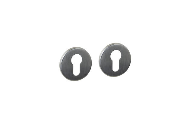 Profielcilinderrozetten verdekt rond 52x6mm RVS