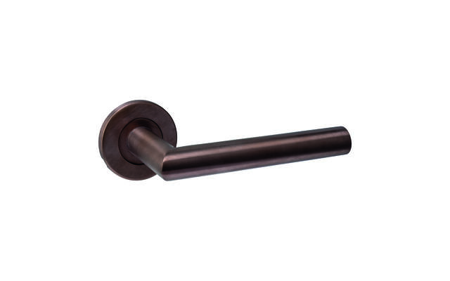 Intersteel Deurkruk Q 01 op rozet verdekt rond 52x6mm PVD brons