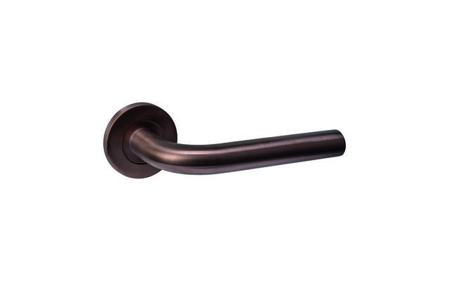 Intersteel Deurkruk Q 02 op rozet verdekt rond 52x6mm PVD brons