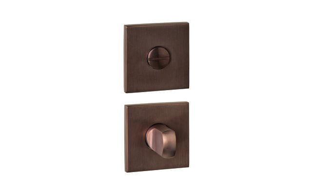 Intersteel WC-sluiting verdekt vierkant 53x53x6mm met stift 6-8mm PVD brons