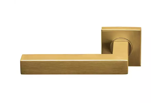Gatdeel links Mat goud PVD Formani Basics BSQ1-G geveerde op Rozet