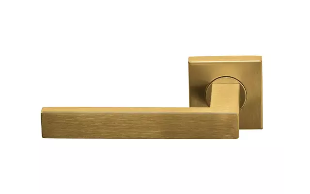 Gatdeel links Mat goud PVD Formani Basics BSQ2-G geveerde op Rozet