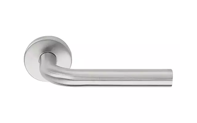 Deurkruk mat RVS PVD Formani Basics LB3-19 geveerde op Rozet