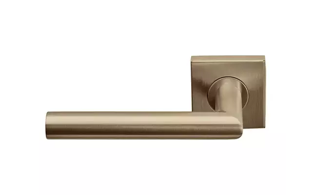 Gatdeel links PVD licht brons Basics LB2-19BSQ53 geveerd op rozet