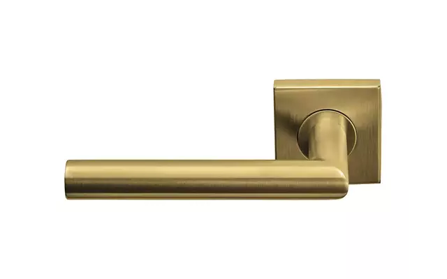 Gatdeel links Mat goud PVD Formani Basics LB2-19BSQ53 geveerde op Rozet