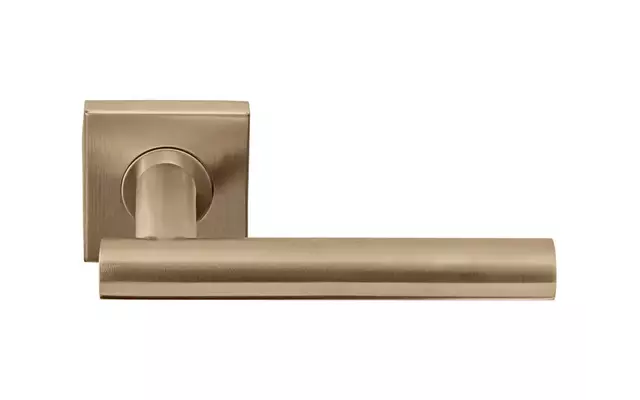 Deurkruk PVD licht brons Basics LB2-19BSQ53 geveerd op rozet