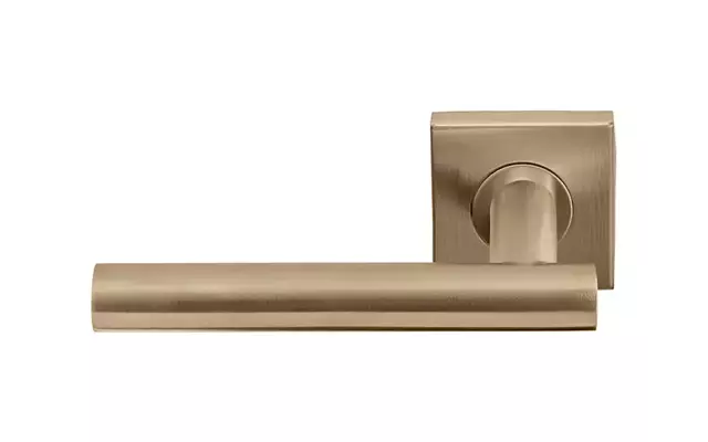 Gatdeel links PVD licht brons Basics LB2-19BSQ53 geveerd op rozet