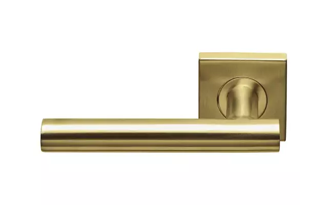 Gatdeel links Mat goud PVD Formani Basics LB2-19BSQ53 geveerde op Rozet