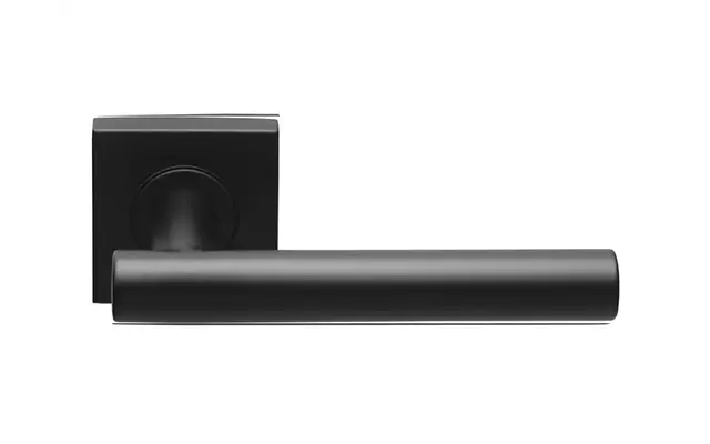Deurkruk Zwart Formani Basics LB2-19BSQ53 geveerde op Rozet