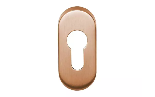 Profielcilinderrozet licht brons PVD ovaal – Formani Basics LBY32