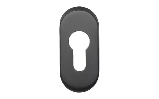 Profielcilinderrozet Gunmetal PVD ovaal – Formani Basics LBY32