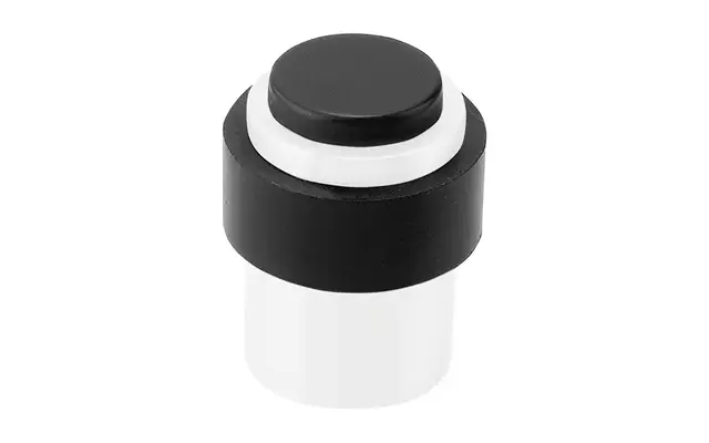 Deurstop Wit vloer-/wandmontage rond 30 mm – Formani Basics LB30