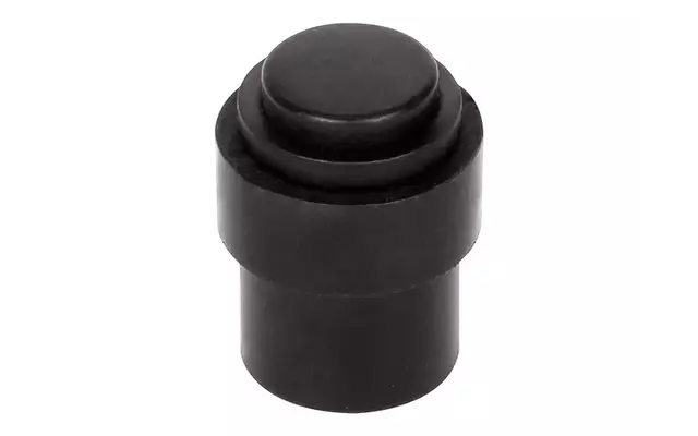 Deurstop Zwart vloer-/wandmontage rond 30 mm – Formani Basics LB30
