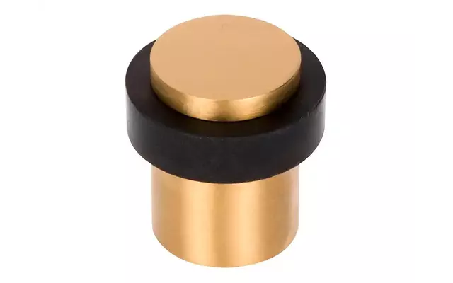 Deurstop mat Goud PVD Vloermontage rond 30 mm – Formani Basics LB10D
