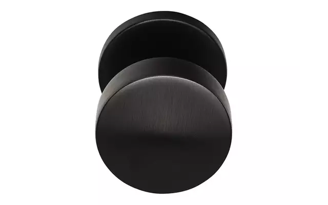 Voordeurknop Gunmetal PVD Rond 50 mm Vast op Rozet – LB503V