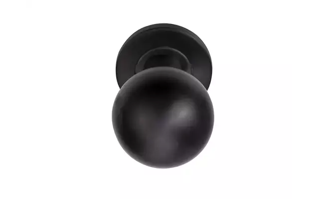 Voordeurknop Gunmetal PVD Rond 50 mm Vast op Rozet – LB501