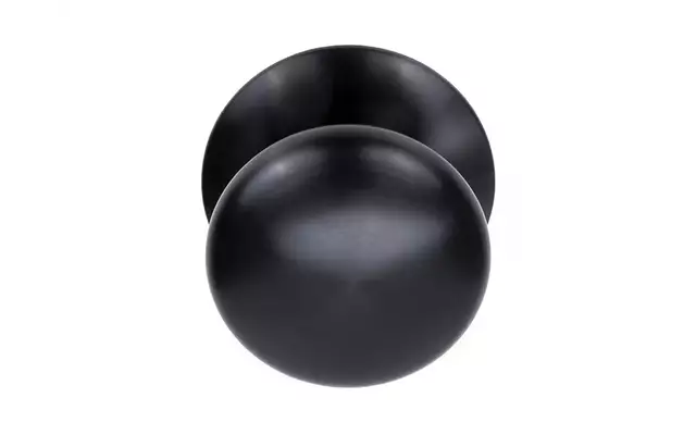 Voordeurknop Gunmetal PVD Rond 80 mm Vast op Rozet – LB80V