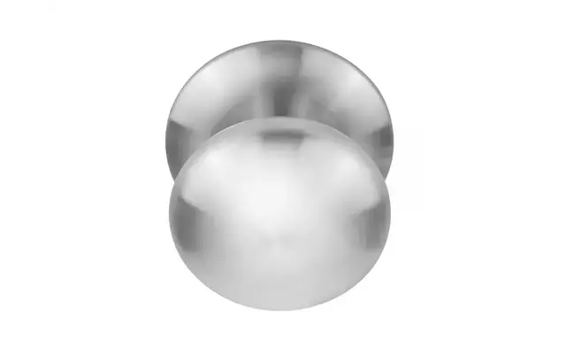 Voordeurknop RVS Rond 80 mm Vast op Rozet – LB80V