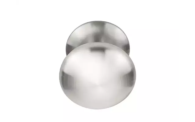 Voordeurknop RVS PVD Rond 65 mm Vast op Rozet – LB65V