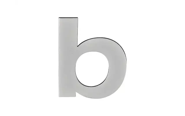 Huisletter B mat RVS 77 mm – Formani Basics LBHN100-B