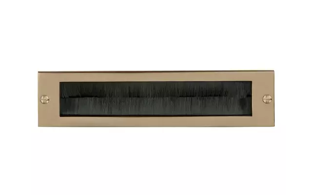 Tochtborstel Licht Brons PVD 328x80 mm – Formani Basics
