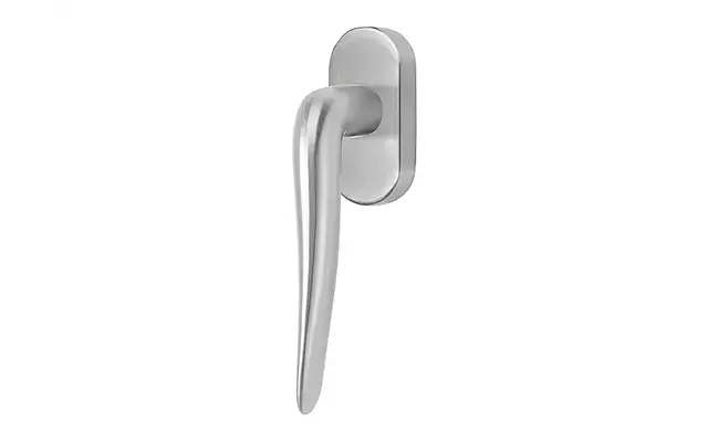Draaikiep raamkruk links RVS LB20-DK-O