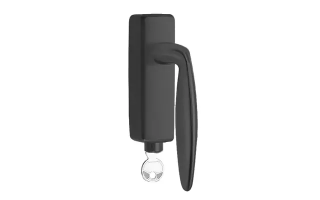 Draaikiep raamkruk Gunmetal PVD Afsluitbaar LB18H-DKLOCK-O