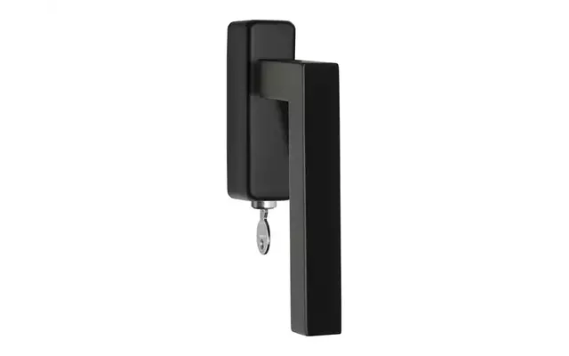 Draaikiep raamkruk Zwart Afsluitbaar BSQ1-DKLOCK-O