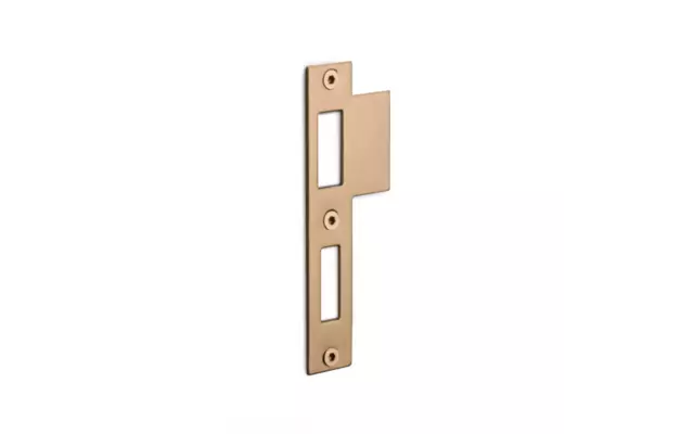 Sluitplaat Dag en nachtslot Licht brons PVD LBSP-NYW 24x124mm