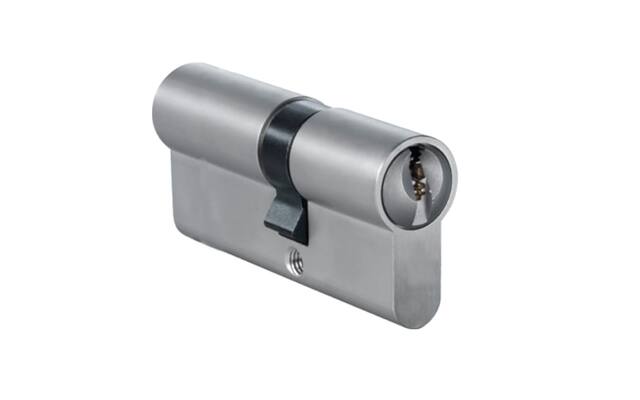 Profielcilinder dubbel Nikkel 30/40mm SKG2,  eenzijdig 10mm verlengd