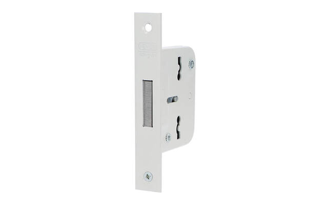 Nemef Insteek kastdeurslot 210-40mm klavier Wit, links en rechts te gebruiken