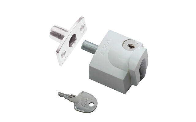 Veiligheidsoplegslot SKG1 AXA 3012-20-98 Wit, voor naar buitendraaiende ramen/deuren