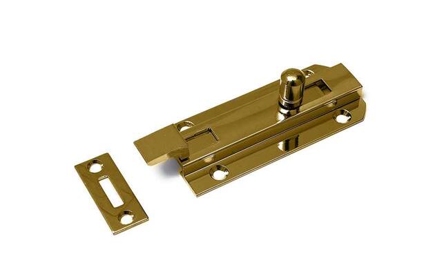 Profielschuif bocht 35x80 messing gepolijst