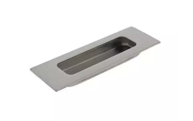 Schuifdeurkom rechthoek 120x40mm blind RVS