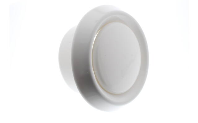 Ventliatierooster Wit rond 125mm met aansluitbus