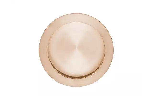 Schuifdeurkom Licht Brons PVD Rond 57mm – Formani Model LB57
