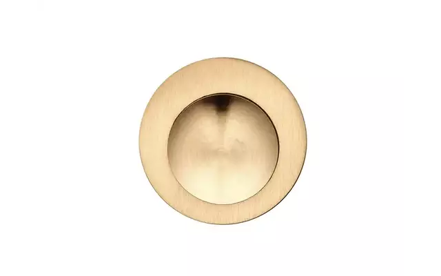 Schuifdeurkom Mat Goud PVD Rond 30mm Fingertip – Formani Model LB29