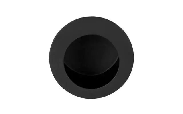 Schuifdeurkom Zwart Rond 30mm Fingertip – Formani Model LB29