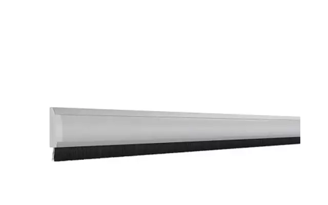 Deurtochtstrip Deco, Aluminium met zilver inlay