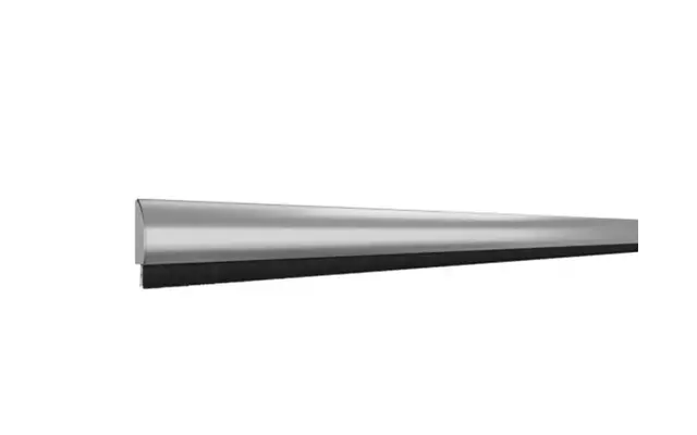 Deurtochtstrip Deco, Aluminium met RVS afdekkap