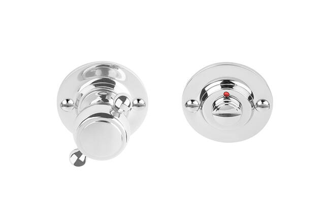 WC-garnituur RVS gepolijst Bosco Lazaro Rosa LZWC50 rood/wit 50mm