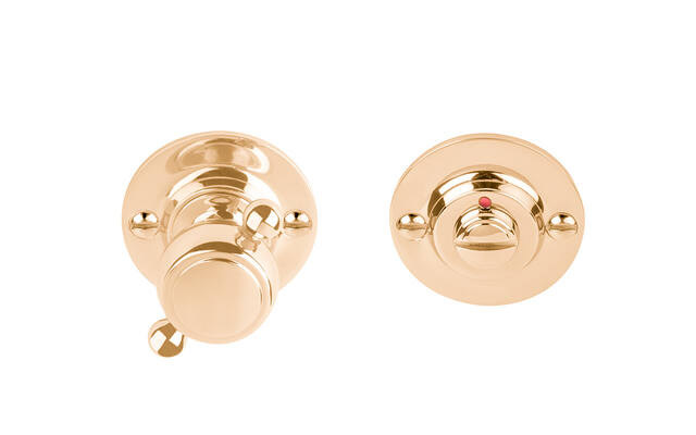 WC-garnituur Messing Bosco Lazaro Rosa LZWC50 rood/wit 50mm