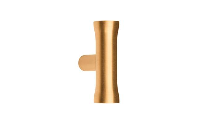 Meubelknop Mat goud PVD Nour Edward van Vliet EV9 T-model 12x45mm