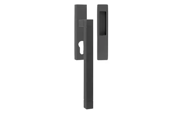 Hefschuifdeurbeslag Zwart Square Jan des Bouvrie JB230 PC69