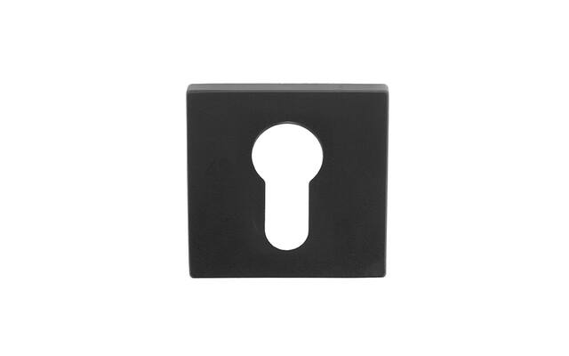 Profielcilinderrozet Zwart Square LSQBY50 50mm